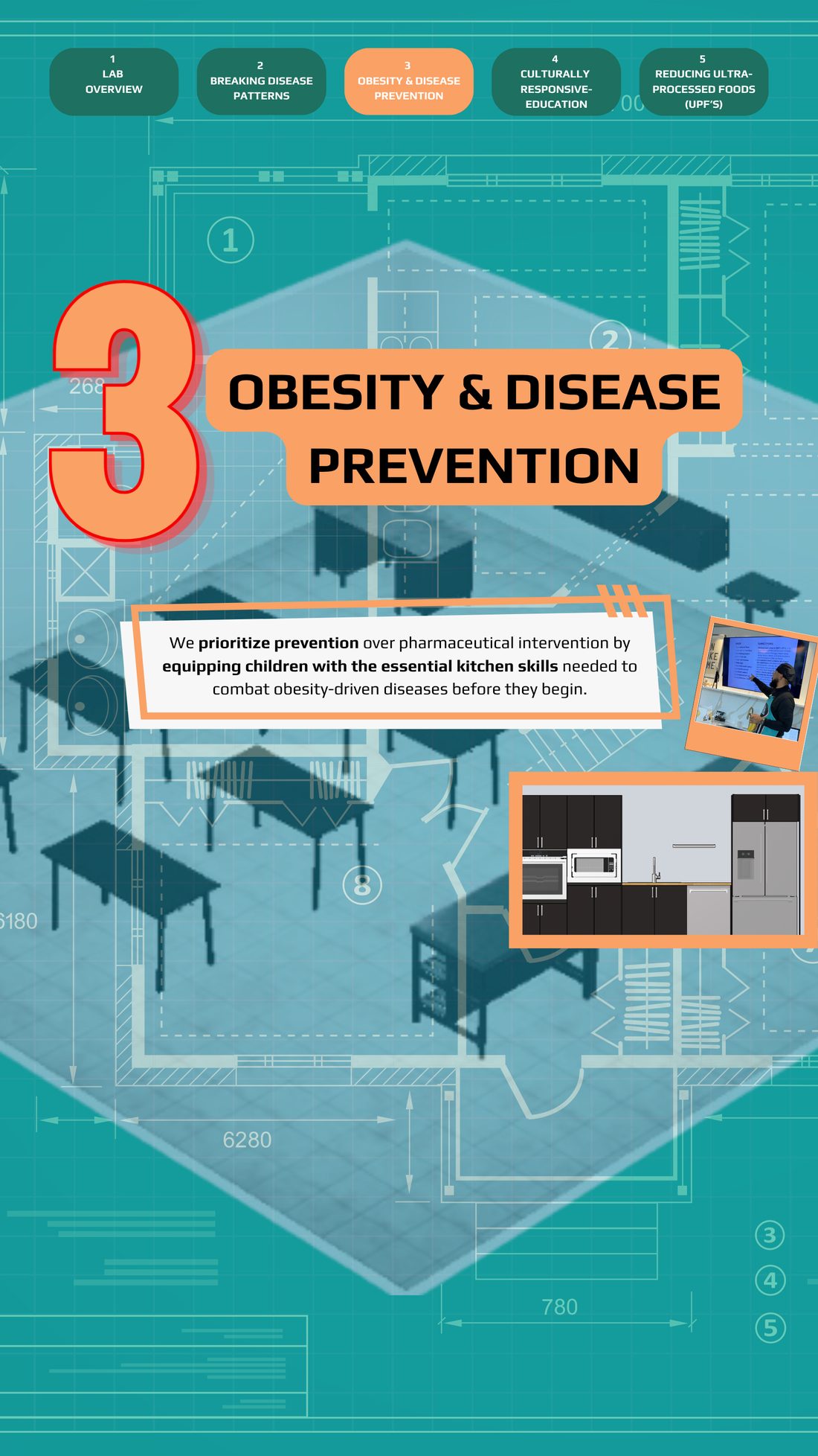 Obesity & Disease Prevention through hands-on kitchen skills