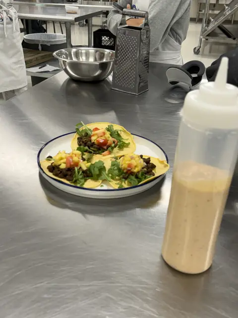 Salsa on top